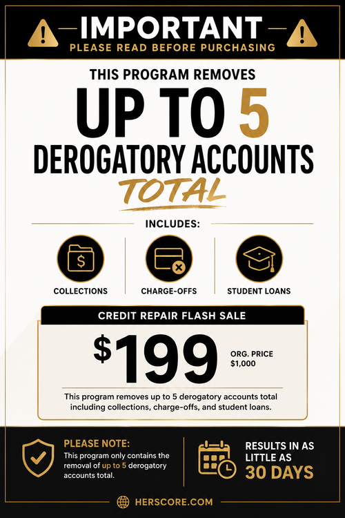 $199 CREDIT RESET PROGRAM